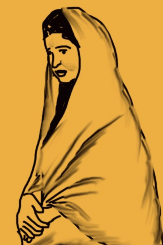 Picture of a lower caste woman.